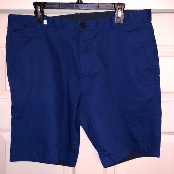 Royal Blue Calvin Klein Slim Fit Shorts, 36 - Picture 1 of 5